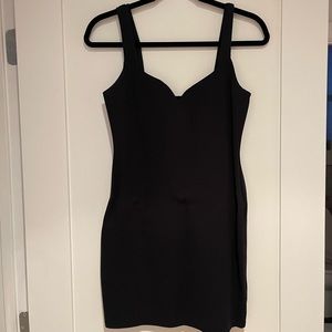 Abercrombie Black Sweetheart Ponte Mini Dress, Size Small